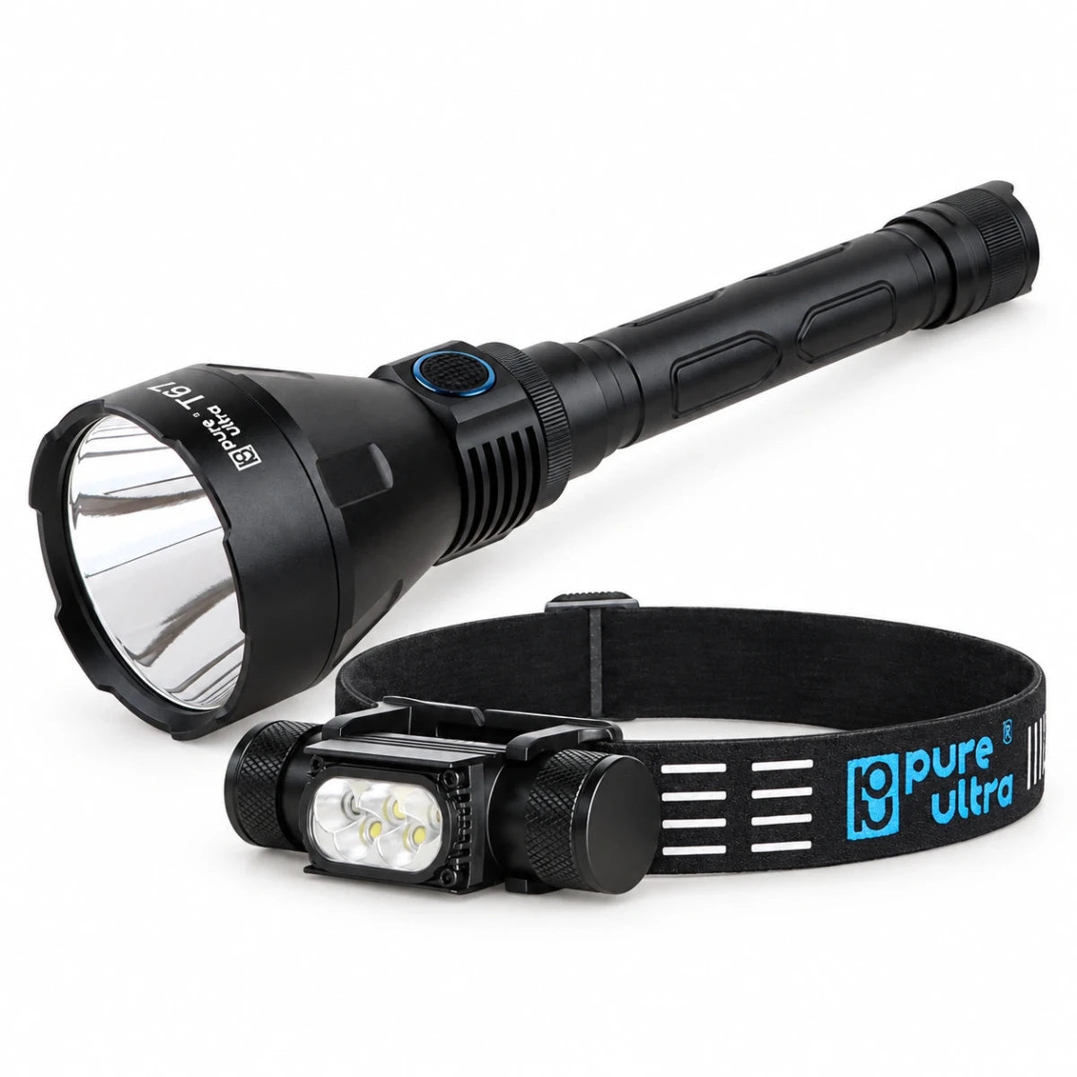 PureUltra T67 + HR9 Profi-Bundle – Taschenlampe & Stirnlampe - PureUltra
