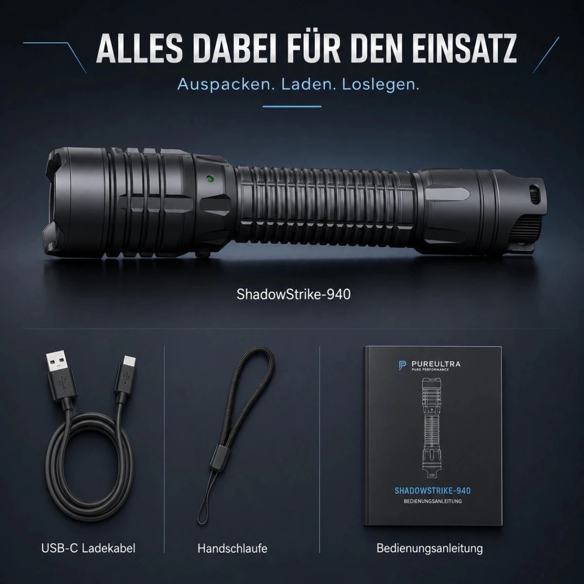 ShadowStrike IR-Aufheller 850/940nm – inkl. Akku & USB-C - PureUltra