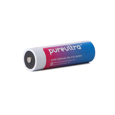 21700 5000-6000mAh li-Ion Akku, 12-15A, 3,7V, geschützt - PureUltra
