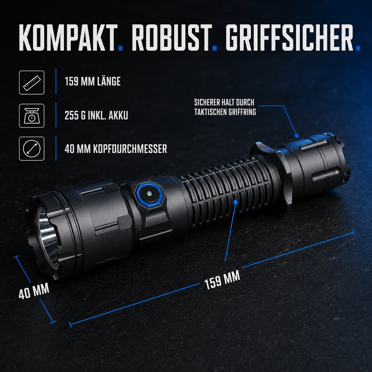 Hawk23 – kompakte LED Jagdlampe mit 2300 Lumen & 1000 m Reichweite