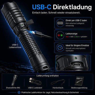 ShadowStrike IR-Aufheller 850/940nm – inkl. Akku & USB-C