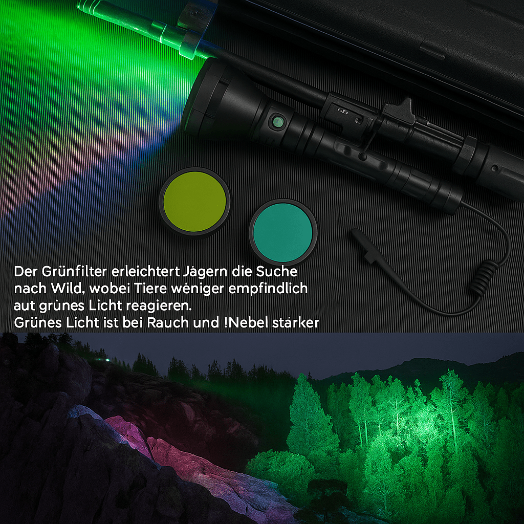 T67 LED Taschenlampe – Ultrahell, 6.700 Lumen, IP68, USB-C, 1.400 m Reichweite - PureUltra