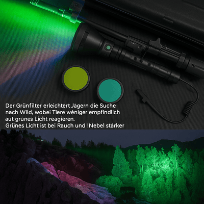 T67 LED Taschenlampe – Ultrahell, 6.700 Lumen, IP68, USB-C, 1.400 m Reichweite - PureUltra