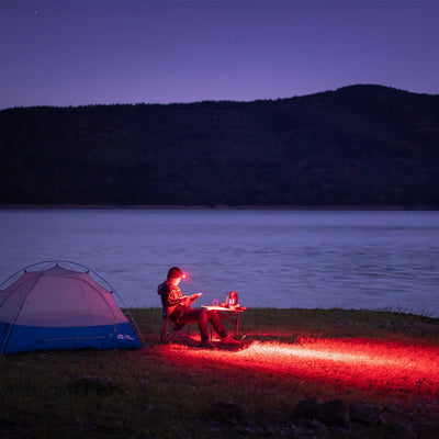 HR9 LED Stirnlampe – 900 Lumen, Rotlicht, IP66, USB-C, 300h Laufzeit - PureUltra