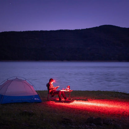 HR9 LED Stirnlampe – 900 Lumen, Rotlicht, IP66, USB-C, 300h Laufzeit - PureUltra