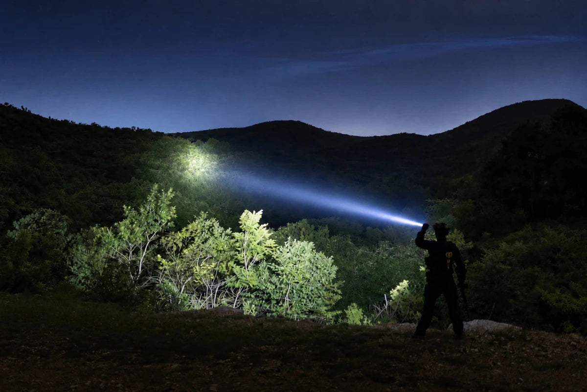 Hawk23 – kompakte LED Jagdlampe mit 2300 Lumen & 1000 m Reichweite - PureUltra