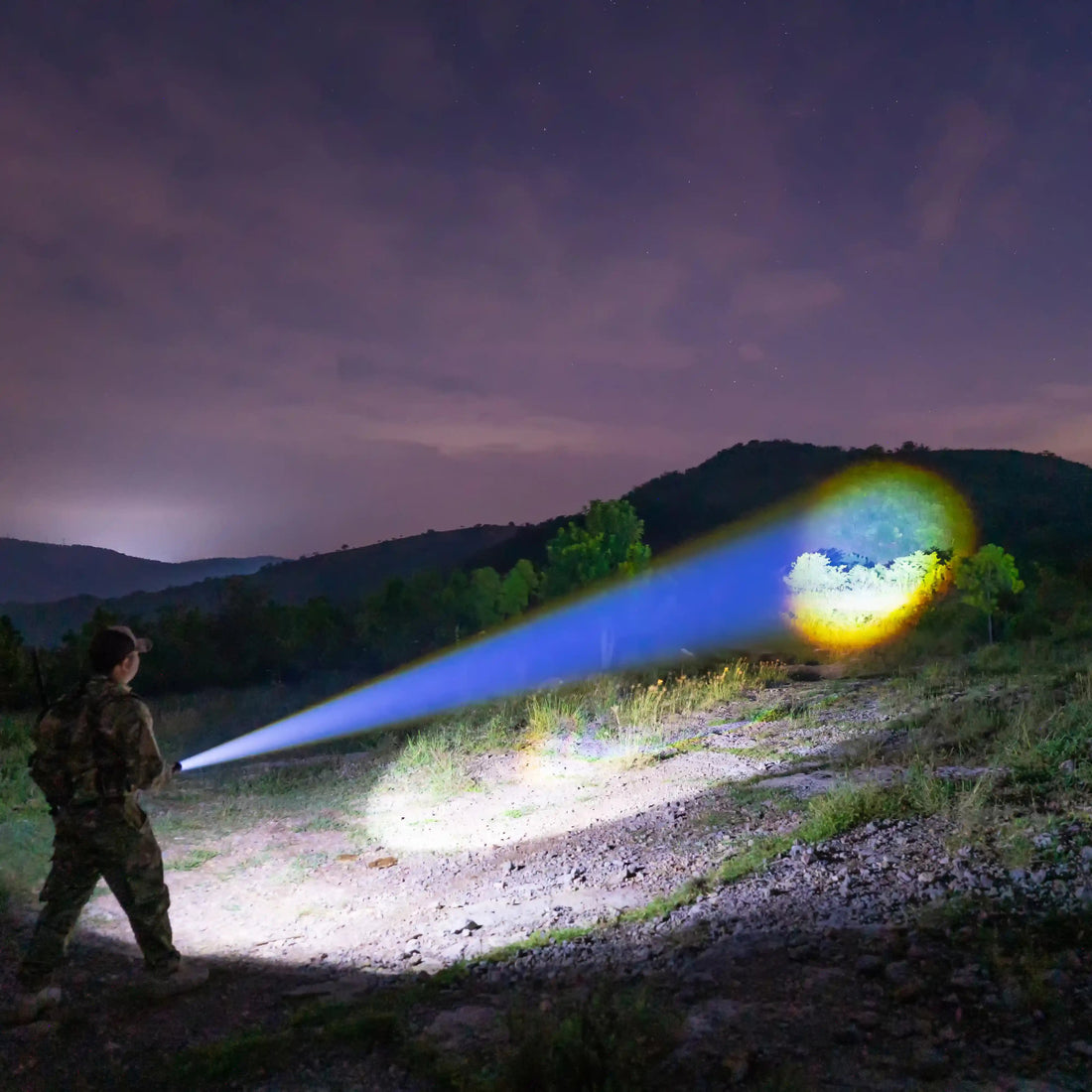 IR94 LED - Taschenlampe – 3 - in - 1 Licht (Weiß, Grün, IR940nm) mit Zoom & Dimmer - PureUltra