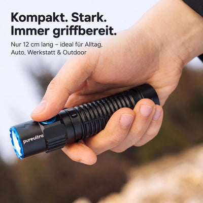 PocketBolt40 EDC LED Taschenlampe – 4.000 Lumen, 365m Reichweite, USB-C - PureUltra