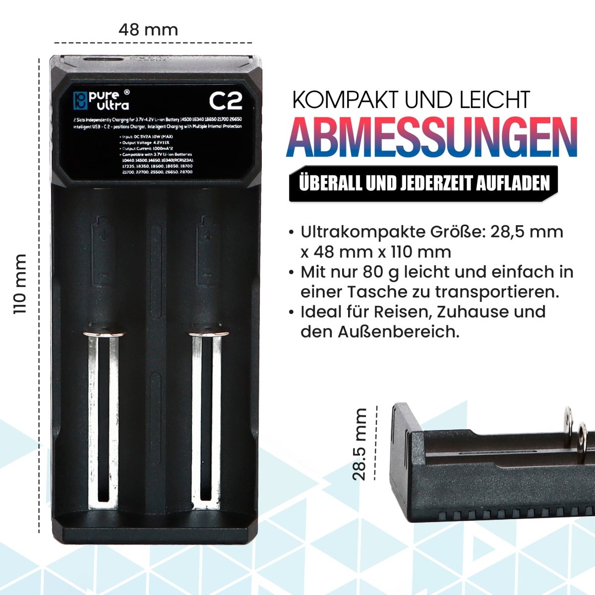 PureUltra C2 Li - Ion Akku - Ladegerät - PureUltra