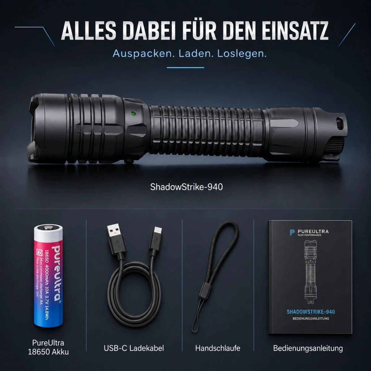 ShadowStrike IR-Aufheller 850/940nm – inkl. Akku & USB-C - PureUltra