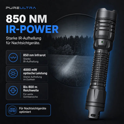 ShadowStrike IR-Aufheller 850/940nm – inkl. Akku & USB-C - PureUltra