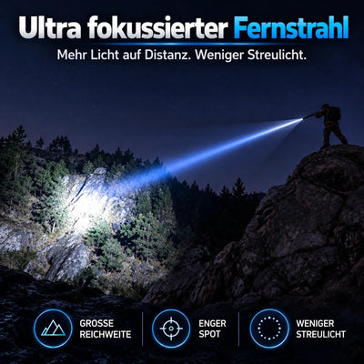 T32 Taschenlampe – 3.200 Lumen, 1.150 m Reichweite, USB-C - PureUltra